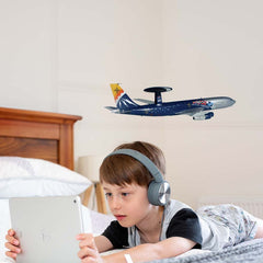 24 inch AWACS Radar Plane Wall Decal Installed in Boys Room