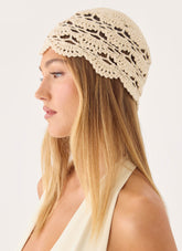 Cabana Girl Crochet Hat - Ivory