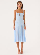 Erynda Midi Dress - Blue