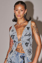 AFTER HOURS DENIM TOP