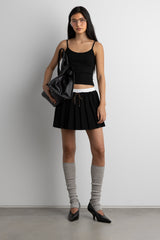 EXPOSED WAIST MINI SKORT