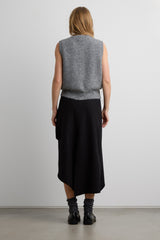 MOHAIR KNIT BUTTON FRONT SWEATER VEST