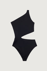 ONE SHOULDER ONE-PIECE SWIMSUIT WITH CUTOUT