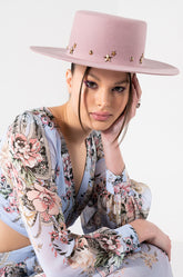 A KISS TO BUILD A DREAM ON WOOL BRIM HAT
