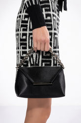 ADELE BLACK SATIN PURSE