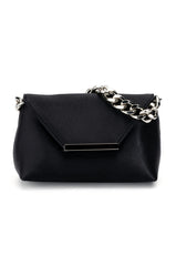 ADELE BLACK SATIN PURSE