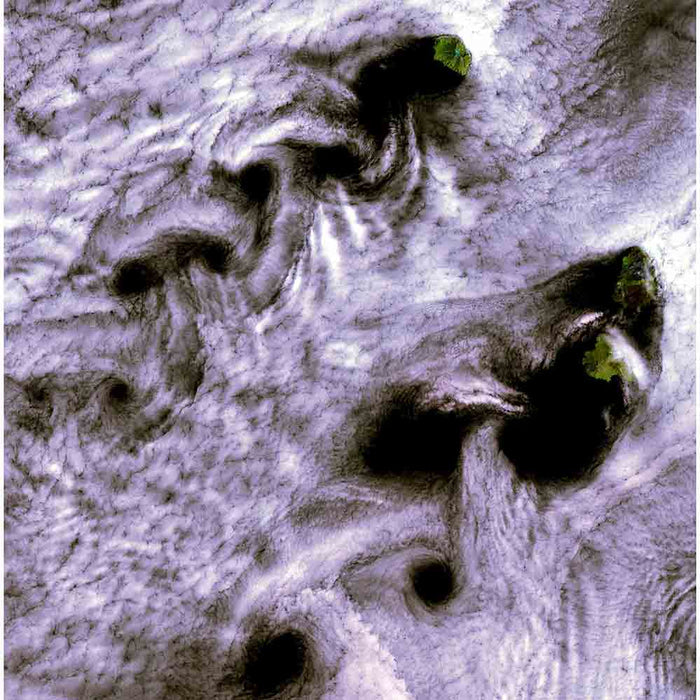 Karman Clouds Satellite Gloss Poster Printed | Wallhogs