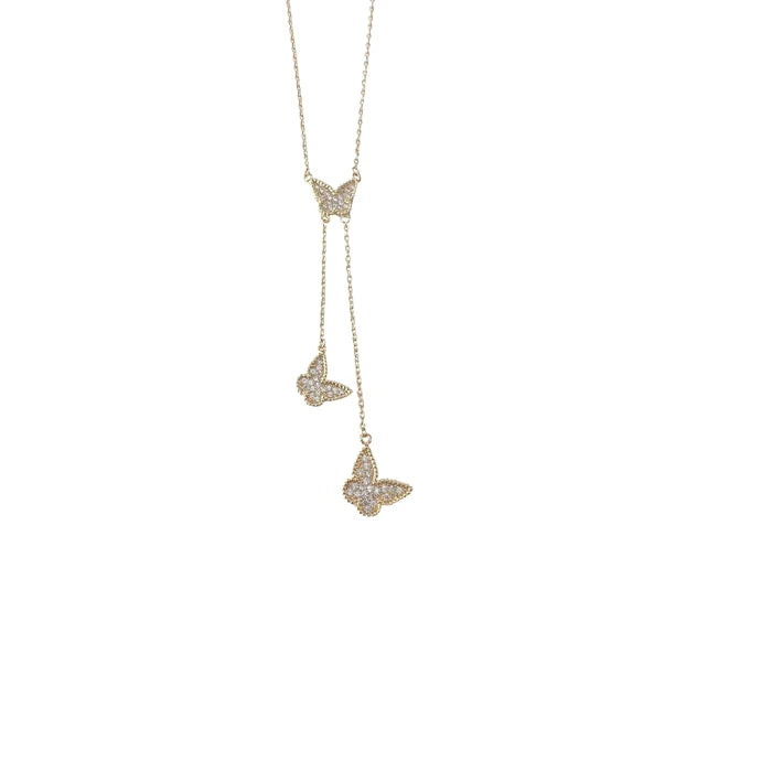 Butterfly Drop Necklace
