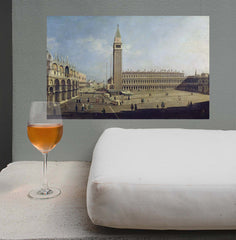 15x24 Piazza San Marco Decal Installed on Wall
