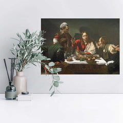 36 inch The Supper at Emmaus Decal Installed on Wall