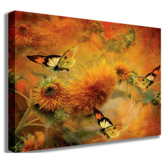 Sunflowers Fine Art Canvas Printed | Wallhogs