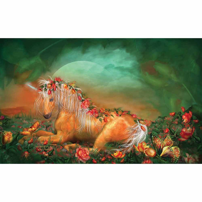 Unicorn Of The Roses Gloss Poster Printed | Wallhogs