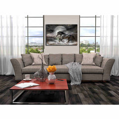 Wild As The Sea Canvas Print Installed | Wallhogs