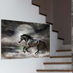 32x48 inch Wild As The Sea Poster Displayed in Stairwell