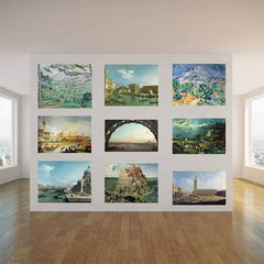 36 inch Montagne Sainte-Victoire Decal Installed in Gallery