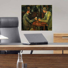 24 inch The Card Players Decal Installed in Office