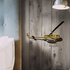 14.5x24 inch Fire Attack Copter Decal Installed on Wall