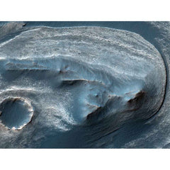 Cratered Surface of Mars Gloss Poster Printed | Wallhogs