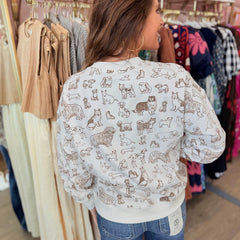 Dog Printed Sweatshirt