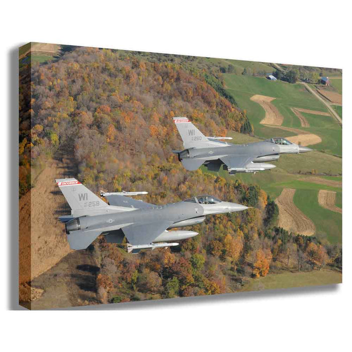Fighting Falcons Fine Art Canvas Printed | Wallhogs