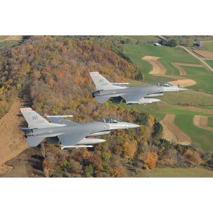 Dual f-16 Fighting Falcons Wall Decal Printed | Wallhogs
