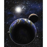 Earth, Moon, Mars Alignment Wall Decal Printed | Wallhogs