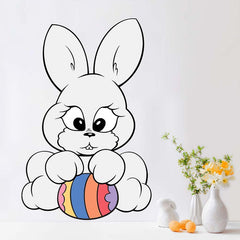 23x36 inch Bunny Decal Installed Above Counter