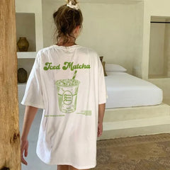 Iced Matcha Lover Retro T-shirt