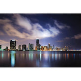 Miami at Dusk Gloss Poster Printed | Wallhogs