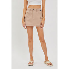 Midwaisted Cargo Mini Skirt