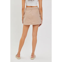 Midwaisted Cargo Mini Skirt