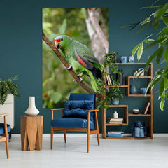 72 inch Parrot on Branch Decal Installed in Living Area