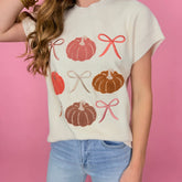 Pumpkin & Bows Sweater