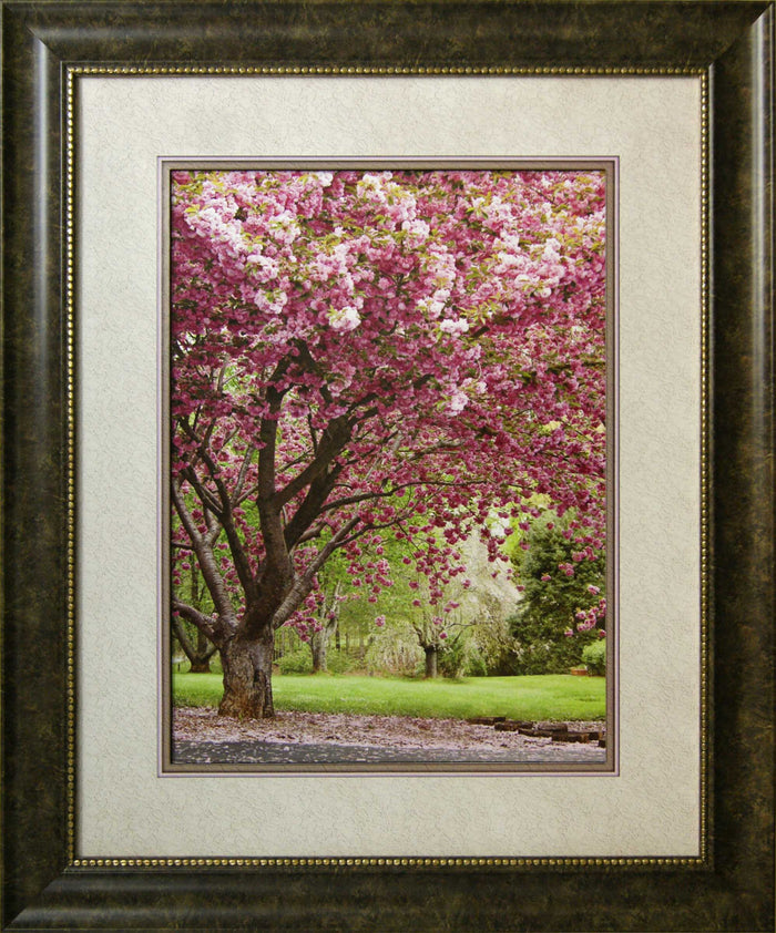 Spring Pink Tree Framed Art 29"x35"