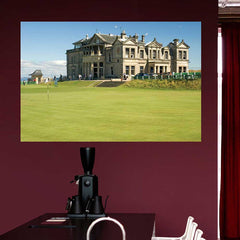 32x48 inch St. Andrews Golf Club Decal Installed in Breakroom