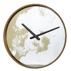 15" Gold Dust Modern Round Wall Clock