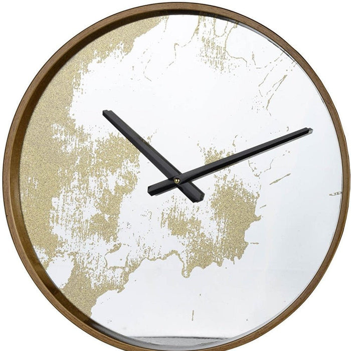 15" Gold Dust Modern Round Wall Clock