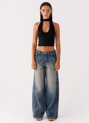 Calico Denim Jeans - Indigo