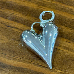 Scarf Charm (silver heart)