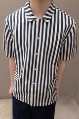 LINEN BLEND BUTTON-UP SHIRT