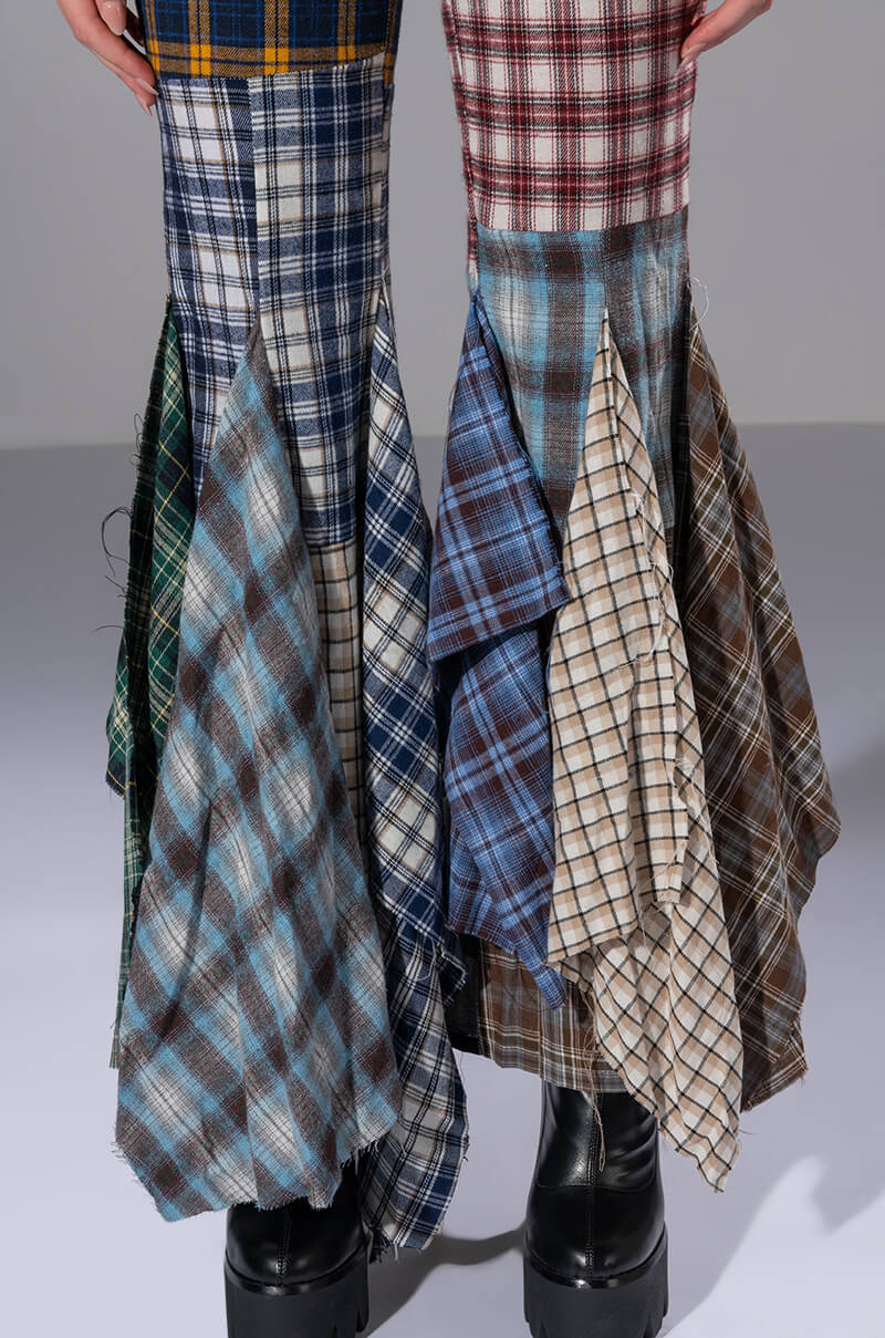 ALEXA PLAID JEANS