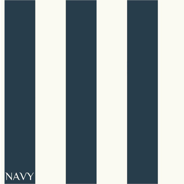 Ashford House Navy 3" Stripe Wallpaper