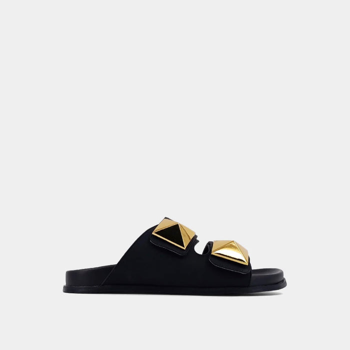 Bernarda Black Matte Slide
