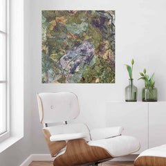 36x36 inch Great Sandy Desert Satellite Poster Displayed in Office