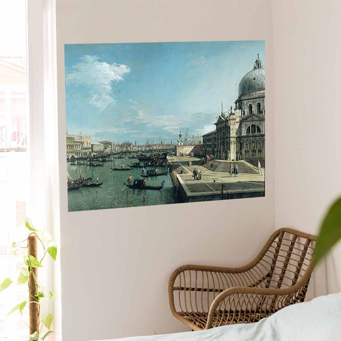 28x36 Entrance to the Grand Canal Poster Displayed Near Window
