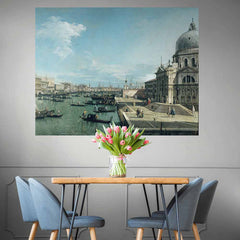 37.5x48 Entrance to the Grand Canal Poster Displayed in Dining Room