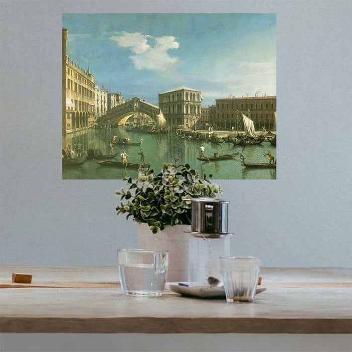 18.5x24 The Rialto Bridge Decal Installed Above Table