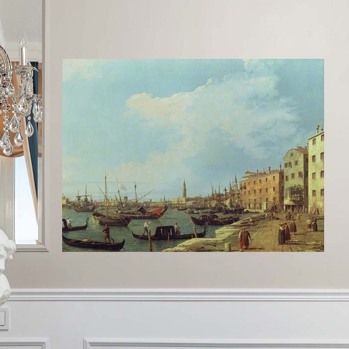 26.5x36 The Riva Degli Schiavoni Decal Installed on Wall