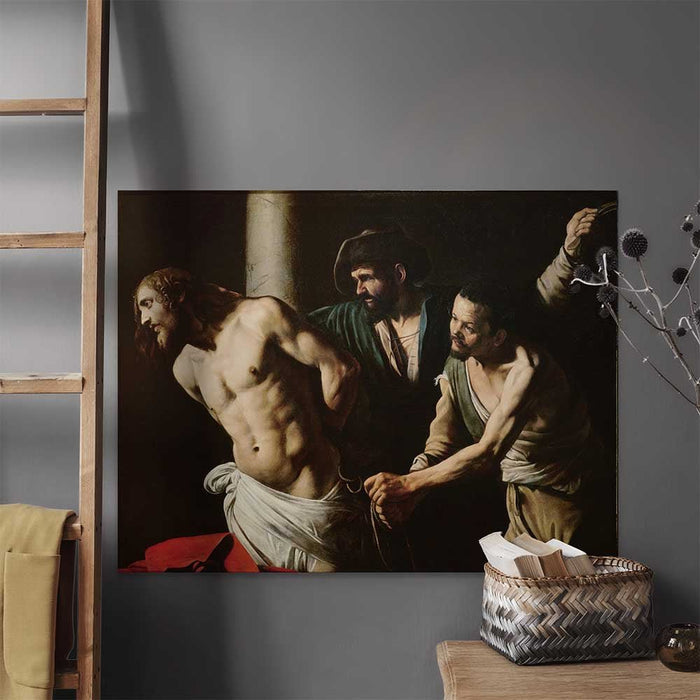 35.5x48 The Flagellation of Christ Decal Installed on Wall