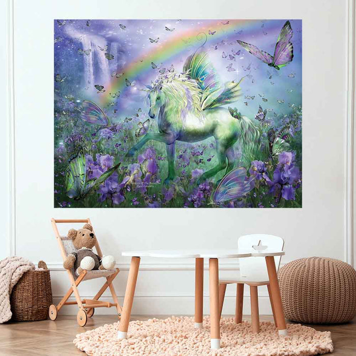 45.5x60 inch Unicorn Of The Buttys Poster Displayed in Playroom
